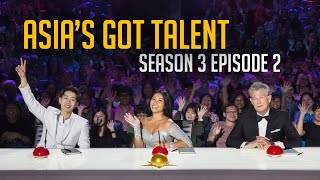 Asias Got Talent Season 3 FULL Episode 2  Judges Audition  Angguns Golden Buzzer [upl. by Rennerb]