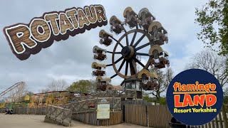 Rotataur  Flamingo Land On Ride POV 2023 [upl. by Asabi]