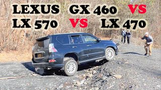 GX 460 vs LX 570 vs LX 470 4x4 OffRoading 2022 Comparison LEXUS MidSize SUV OFFROAD [upl. by Yuzik287]