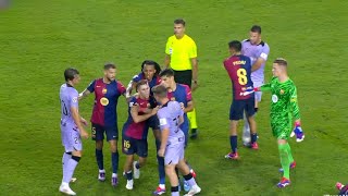 Fermin Lopez fight with Ander Herrera for Pau Cubarsi Fermin Lopez got respect from Barcelona Team [upl. by Abocaj]