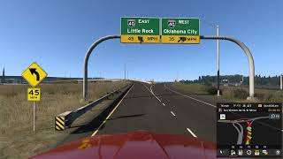 Bentonville Arkansas To Little Rock Arkansas  American Truck Simulator [upl. by Rusty133]