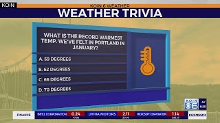 Weather Trivia Tuesday Portlands warmest January day ever [upl. by Alysa808]