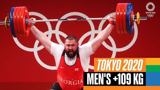 🏋️‍♂️ Mens 109 kg Weightlifting  Tokyo Replays [upl. by Ridinger]