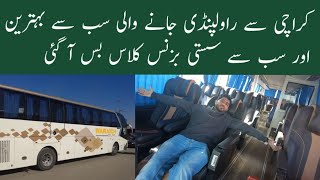 Best Business Class Bus In Cheap Fare  Karachi to Rawalpindi  Waraich Express [upl. by Karolyn]