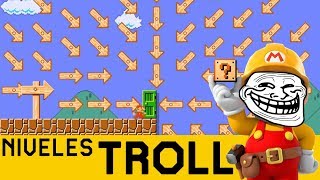 ME TROLEAN DE FORMAS QUE NO IMAGINABA 😵  NIVELES TROLL 16  Super Mario Maker  ZetaSSJ [upl. by Eltsyrc66]