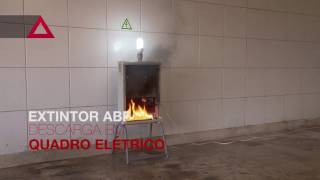 Extintor ABF  Teste em Quadro Eléctrico [upl. by Itraa]