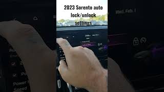 2023 Kia Sorento auto lockunlock settings [upl. by Lledrev]