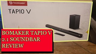 Bomaker Tapio V 21 Soundbar Real life use Review Cheap Amazon Soundbar Review [upl. by Aitnecserc]