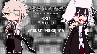 BSD react to Atsushi Nakajima  Bungo Stray Dogs [upl. by Aralomo]