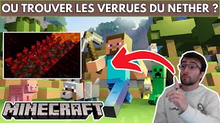 MINECRAFT  EMPLACEMENT  LOCALISATION  COMMENT  OU TROUVER LES VERRUES DU NETHER [upl. by Irved977]