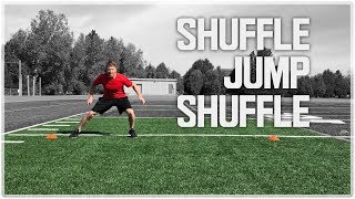 Lateral Shuffle Jump amp Shuffle  Side Shuffle to Vertical Jump [upl. by Yzdnil]