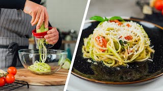 Recette Spaghetti De Courgette  Zoodles Délicieux Et Sans Gluten [upl. by Julina50]