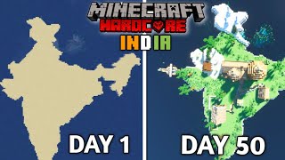 I Survived 50 days on India island in Minecraft hardcore [upl. by Ynafets]