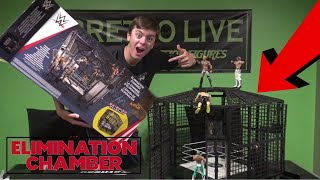 WWE Elimination Chamber Play Set UNBOXING amp REVIEW [upl. by Anikehs]