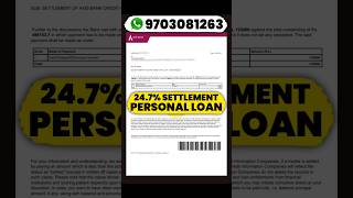 PL Settlement 247 loan settlement [upl. by Anyer263]