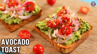 Avocado Toast Recipe  Healthy amp Quick Breakfast  Brown Bread Toast Ideas  Easy Toasties  Ruchi [upl. by Rustice]