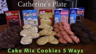 Cake Mix Cookies 5 Ways [upl. by Laehctim444]