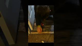 Installing A Transition From LVP To Carpet  Tuck amp Roll Method NO TACK STRIP [upl. by Lauter]