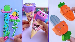 Paper craftEasy craft ideas miniature craft  how to make DIYschool projectTonni art and craft [upl. by Chilson475]