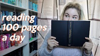 I tried to read 100 pages of a book every day for a month heres how it went [upl. by Flight]