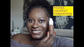 Phoera Foundation Dark Skin Cheap As Heck Foundation But Is It Any Good [upl. by Glaser830]