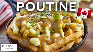 Easy Authentic Canadian Poutine  Comfort Food Favourites [upl. by Ramled82]