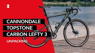 🇺🇦 Cannondale TOPSTONE Carbon Lefty 3 2021 Распаковка и обзор велосипеда [upl. by Ahsinav]