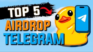 5 MELHORES AIRDROP GRÁTIS DO TELEGRAM  LISTAGEM CONFIRMADA [upl. by Reel63]