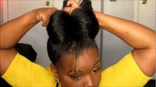 Simple Bow Bun Tutorial [upl. by Anawit42]