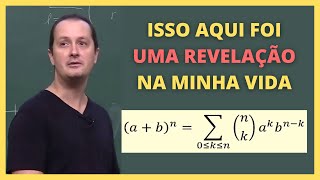 DEMONSTRAÇÃO DO BINÔMIO DE NEWTON COM COMBINATÓRIA  Roberto Imbuzeiro [upl. by Nylecoj]