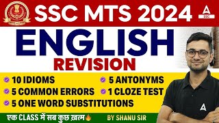 SSC MTS 2024  SSC MTS English Classes by Shanu Rawat  SSC MTS English Revision [upl. by Joachima709]