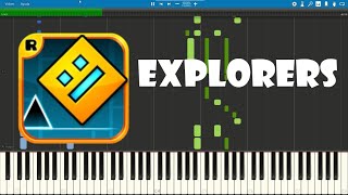 Explorers  Hinkik Piano Turorial Synthesia [upl. by Lalittah]