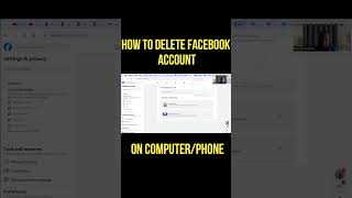 How to delete Facebook account on computerphone shorts deletefacebookaccountpermanently [upl. by Glenda]