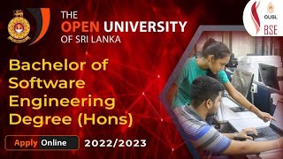 Software Engineering Degree BSE Hons Application 2022  Open University of Sri Lanka [upl. by Wagoner]