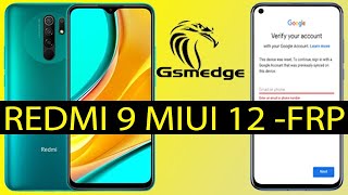 Redmi 9 Frp Miui 12 Bypass Google Account Method 2022 [upl. by Atoel]