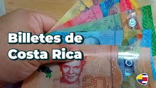 Billetes de Costa Rica frente a los pesos colombianos 2024 [upl. by Nylhtak]