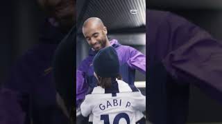 When Lucas Moura surprised Gabi his biggest fan from Brazil ❤️ [upl. by Chrissa]