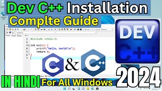 How to install DEV C on Windows 10  11 and Run C and C In Dev C 2024 [upl. by Adnwahsor350]