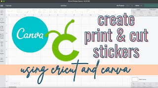 How To Make Stickers For Cricut Using Canva  Cricut Design Space  Canva Tutorial [upl. by Hephzipa]