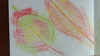 Leaf Rubbing  Kids Art [upl. by Winfield]