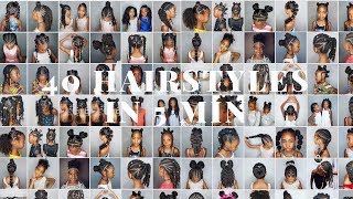 40 hairstyles for Girls in 5 min ENJOY [upl. by Kathrine]