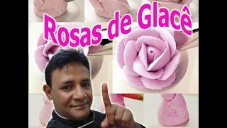 Rosa de Glacê Real com durabilidade de 6 meses  confeitaria Online [upl. by Lisandra670]