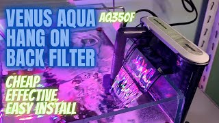 BEST HANG ON BACK FILTER  VENUS AQUA HOB SHRIMP TANK UNBOXING  REVIEW [upl. by Ettelrahc]