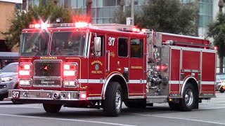 Pasadena Fire Dept Engine 37 amp RA 32 [upl. by Iseabal384]