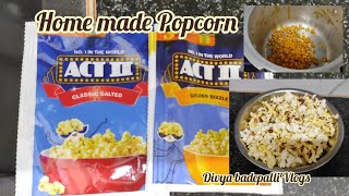 🍿😋 చాలా easyగా 3minచేసే popcorn snack recipeHomemade popcorninstant popcornsnacksrecipepopcorn [upl. by Aelam]