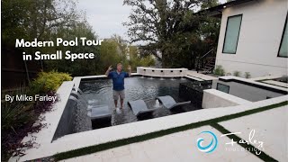 Modern Pool Tour in Small Space by Mike Farley [upl. by Itra]