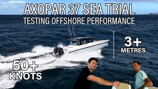 Axopar 37 Offshore Performance Review  34 metre swell in Australia [upl. by Htiekel673]