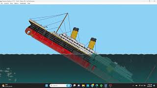 The fast but sorta accurate sinking of the titanic Recreation [upl. by Syla]