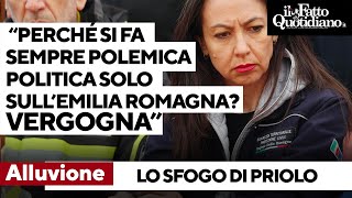 Alluvione lo sfogo di Priolo quotPerché si fa sempre polemica politica solo sullEmilia Romagnaquot [upl. by Duky]