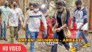 Aryan Khan Arbaaz Merchant and Munmun Dhamecha INNOCENT walk toward NCB Office  FULL VIDEO [upl. by Aliet]